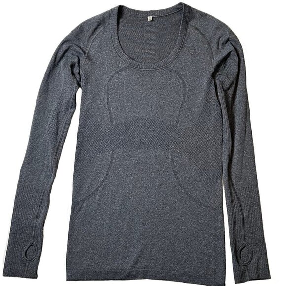 Lululemon Long Sleeve Crew Neck Grey  Swiftly Tech Top - Picture 1 of 8